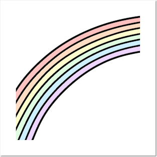 Pastel Rainbow Posters and Art